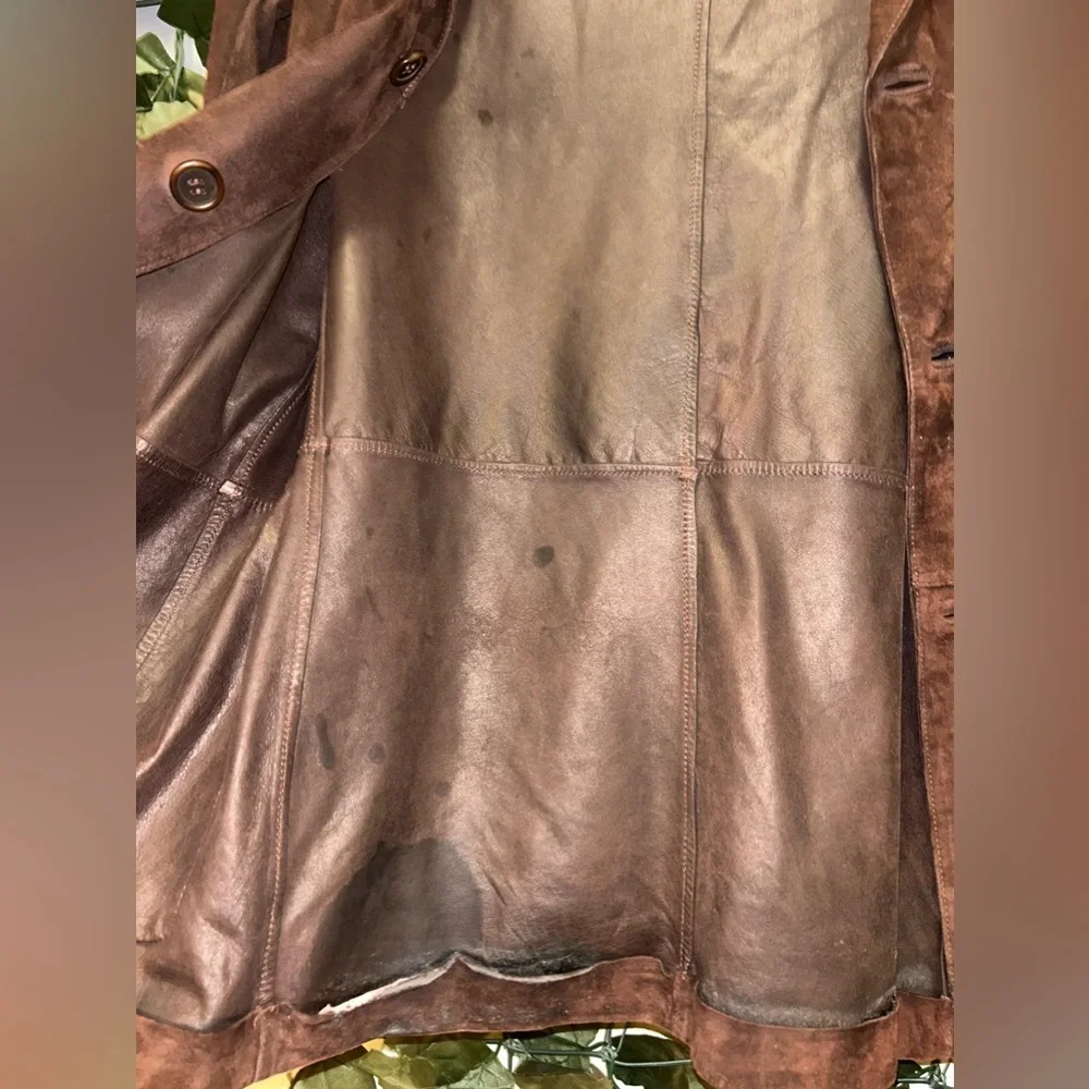 Used Vintage Men’s Leather Size M/L - Picture 8 of 11